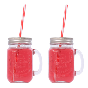 See more information about the 2 Pack of Mason Jars with Lids